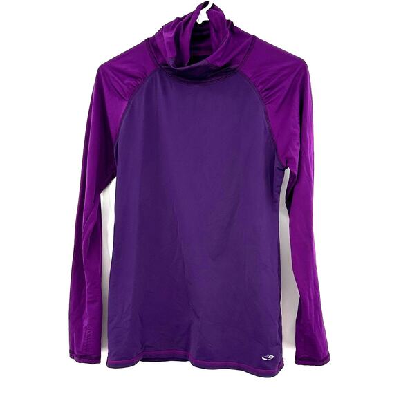 Champion Size Medium Sweater Purple Fleece‎ Pullover Cowl Neck Outerwear - Picture 1 of 6